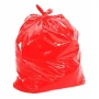 Мешки для мусора ПВД 90x110 см, 60 мкм, 160 л, красные (в пластах) - мини-изображение 0